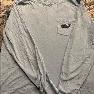 Vineyard Vines Men's Light Blue Long Sleeve Tee